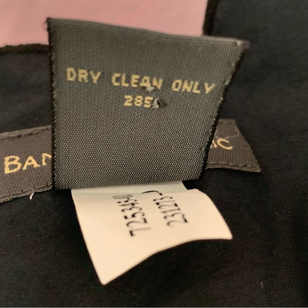 VTG Y2K Banana Republic Black Linen Sleeveless Midi Dress 0 - Picture 3 of 6